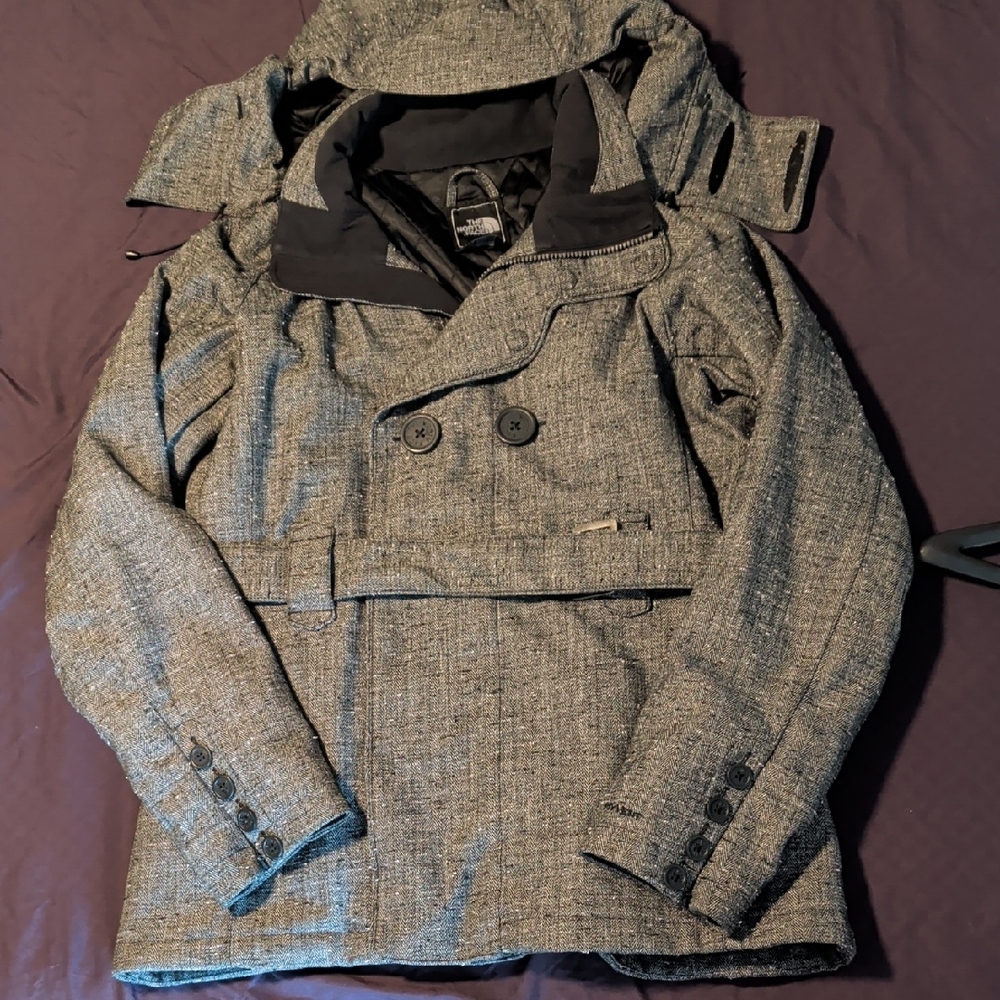 EXCELLENT The North Face Herringbone Belted Trench Coat